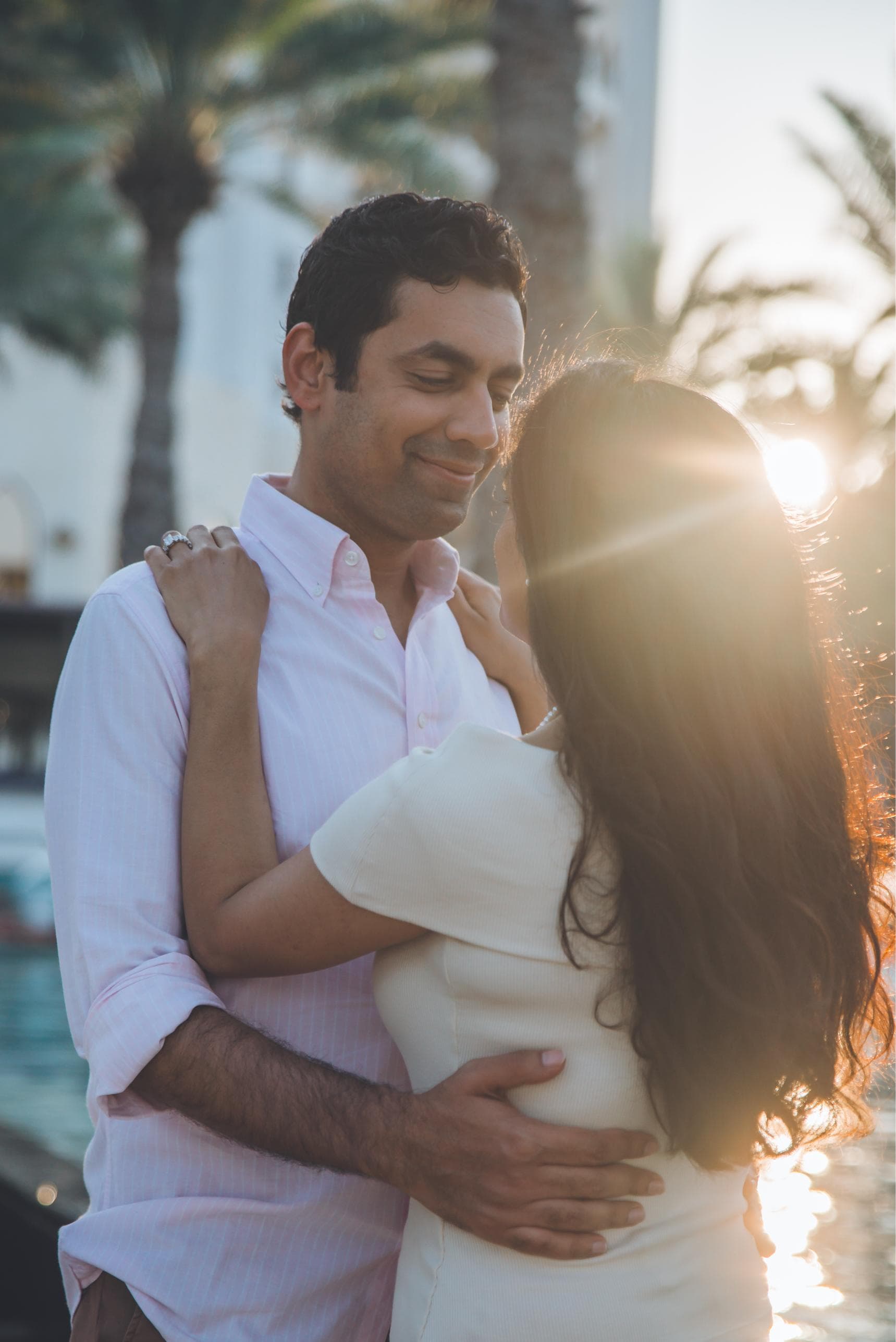 Couple portrait session at a Bar Al Jissah resort